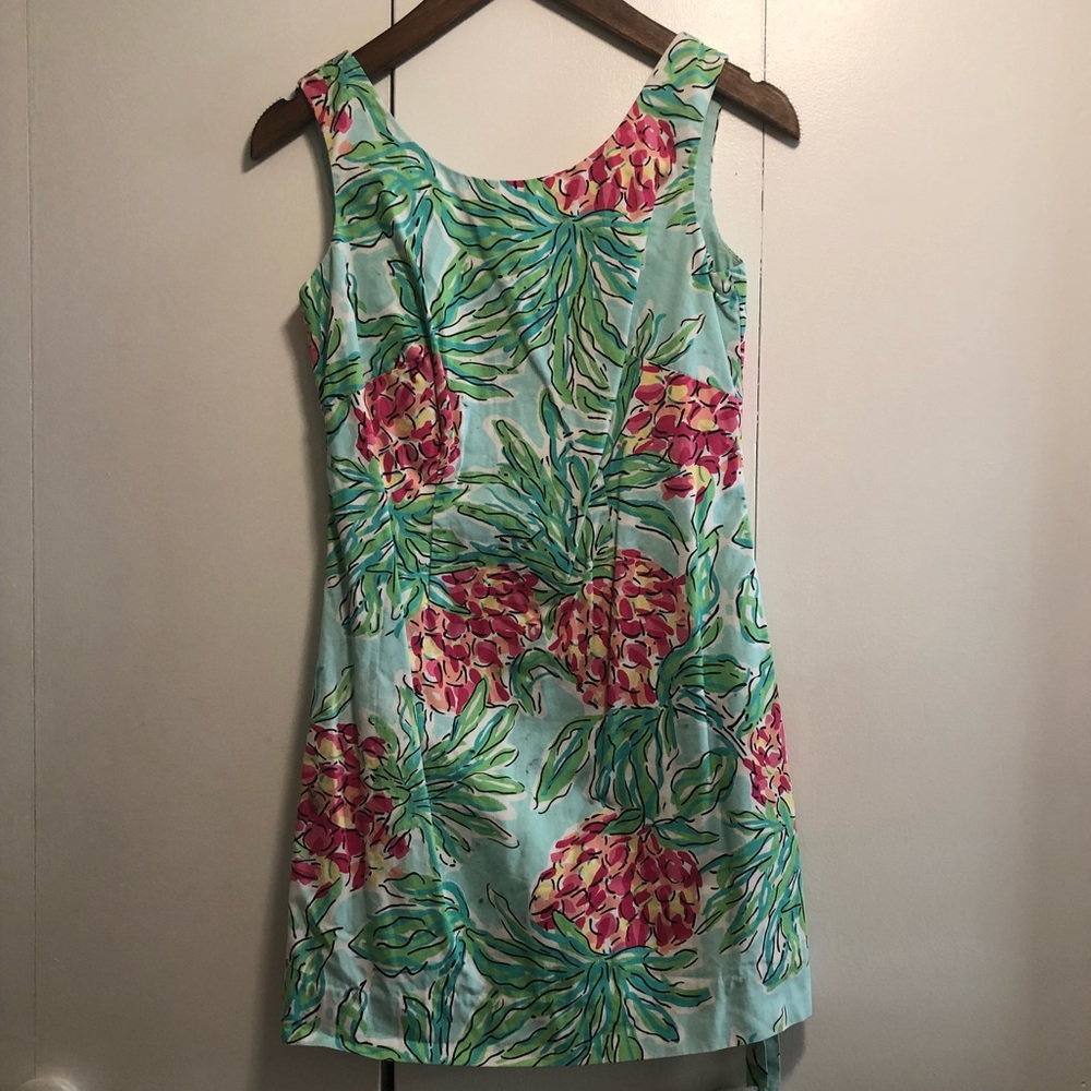 Lily Pulitzer Short Floral Pineapple Dress